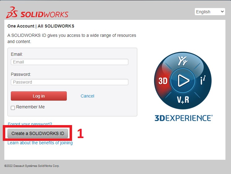Create SolidWorks id