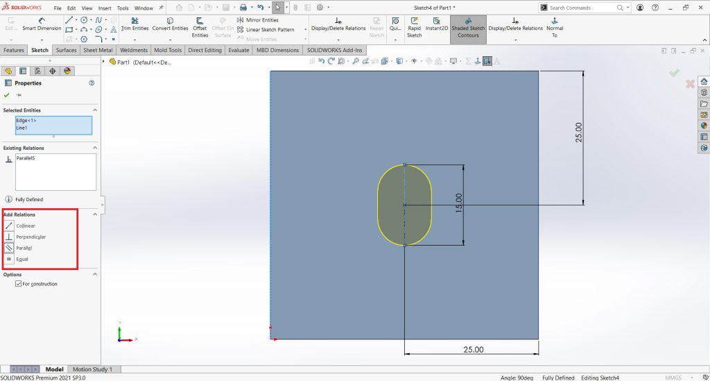 Hole Wizard in Solidworks 2021