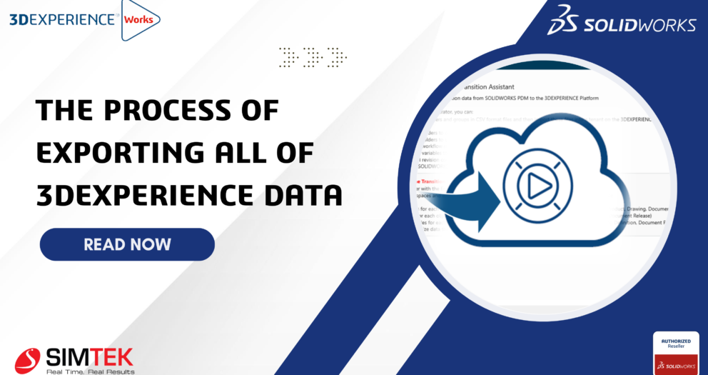 THE PROCESS OF EXPORTING ALL OF 3DEXPERIENCE DATA