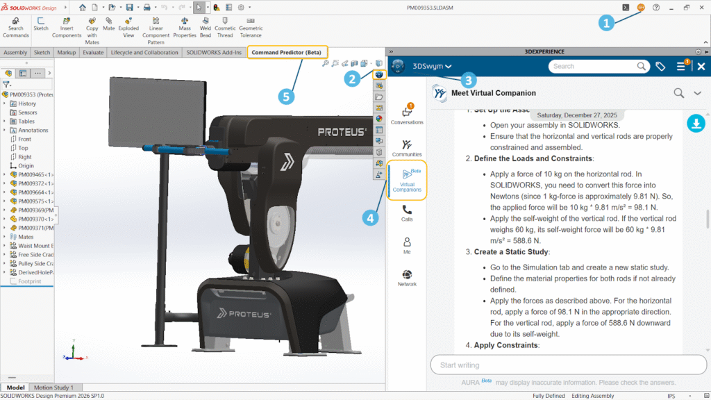 How AI in 3DEXPERIENCE Helps Mechanical Engineers Work Faster