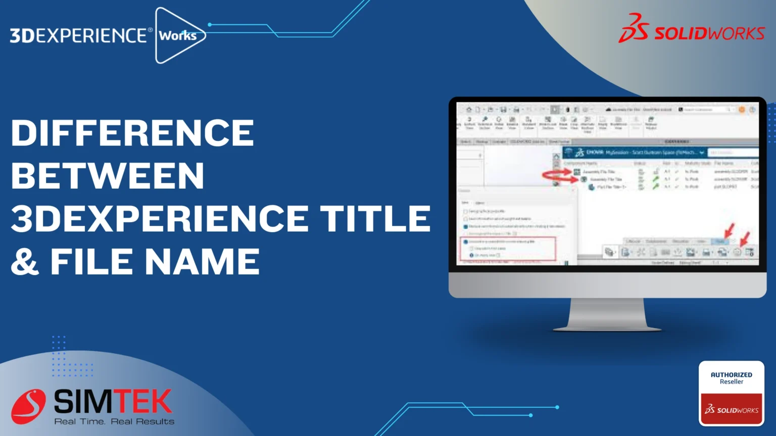 Difference between 3DEXPERIENCE Title and File Name
