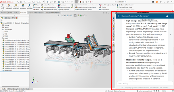 AI recommendation to optimize rebuild performance