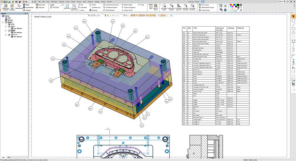 Cimatron core and cavity design