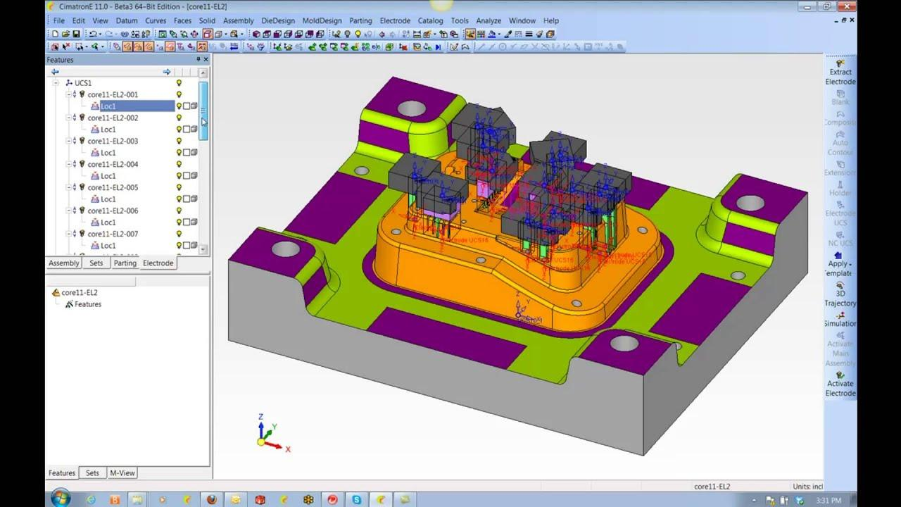 Cimatron electrode manufacturing