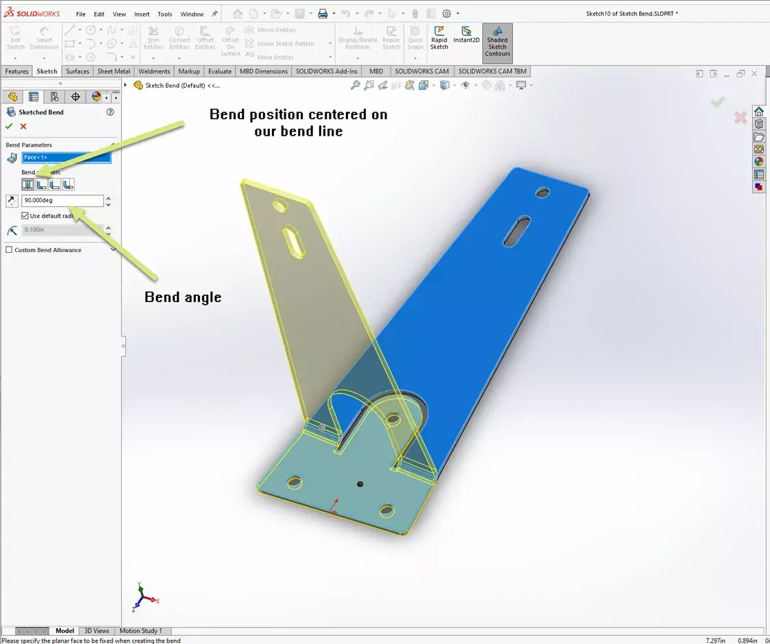 SOLIDWORKS sheet metal CAD design